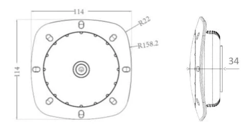 luce per piscina dimensioni